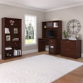thumbnail image 3 of Bush Furniture Cabot 48" Computer Desk and Hutch, Harvest Cherry, 3 of 10