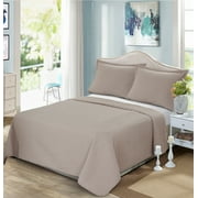South Point Hospitality Premium Microfiber Coverlets, Full/Queen, Brownstone