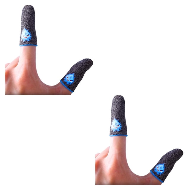 Kearding 1 Pair Game Fingertip Gloves Sweat Proof Screen Breathable Part Smartphone Accessories Elastic Gaming Sleeves Touch Type2