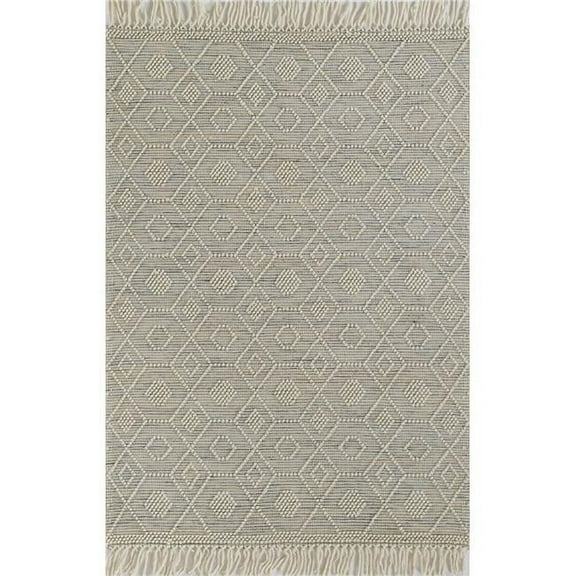 Momeni Boulder Hand Woven Wool and Cotton Geometric Multi Area Rug 8' X 10'