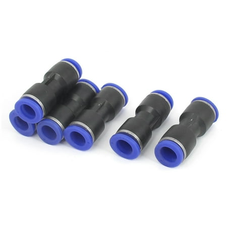 - Push in Fitting One Touch Straight Union connector 10mm to 10mm 6 Pcs