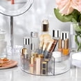 thumbnail image 5 of 360° Rotating Acrylic Storage Organizer, Clear Spinning Display Rack for Cosmetics, Jewelry, Skincare & Office Supplies, Revolving Countertop Caddy for Vanity, Bathroom & Desk, 5 of 8