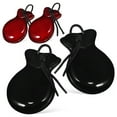 thumbnail image 1 of 2 Pairs Brown Castanet for Rehearsals Round Shell Spanish Design, 1 of 9