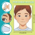 thumbnail image 4 of Plastic Makeup Painting Practice Board Reusable Face Painting Exercise Template Rectangle with Boy & Girls Pattern Mixed Color 29.7x21cm 2pcs/set for DIY, 4 of 8