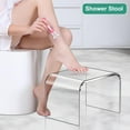 thumbnail image 5 of Acrylic Step Stool 9in Step Stools for Kids 250-LBS Capacity Rounded and Sturdy Corner Bedroom Kitchen Bathroom Assistance Step Stool Easy to Clean (1, Stool), 5 of 13