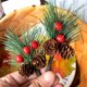 thumbnail image 4 of Paquete de 20 mini ramas de pino artificiales con bayas y piñas, decoración navideña festiva para interiores y exteriores, 4 of 7