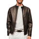 thumbnail image 1 of Chamarra Para Hombre Shendy Vendi Chaqueta Vinipiel Tipo Biker Cafe Extra Grande, 1 of 4