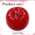thumbnail image 3 of Red Apple Squishy, Slushy Squishy Silicone Fidget Stress Reliever, Realistic Fake Fruit Novelty Squeeze Stress Reliever, 2.8 in, 3 of 6