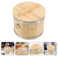 thumbnail image 4 of 1Pcs Household Rice Container Round Shape for Home Use and Catering, 4 of 9