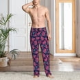 thumbnail image 2 of Naloa Rose Flowers Pajama Pants Men, PJ Bottoms, Sleep & Lounge Pants-XX-Large, 2 of 6