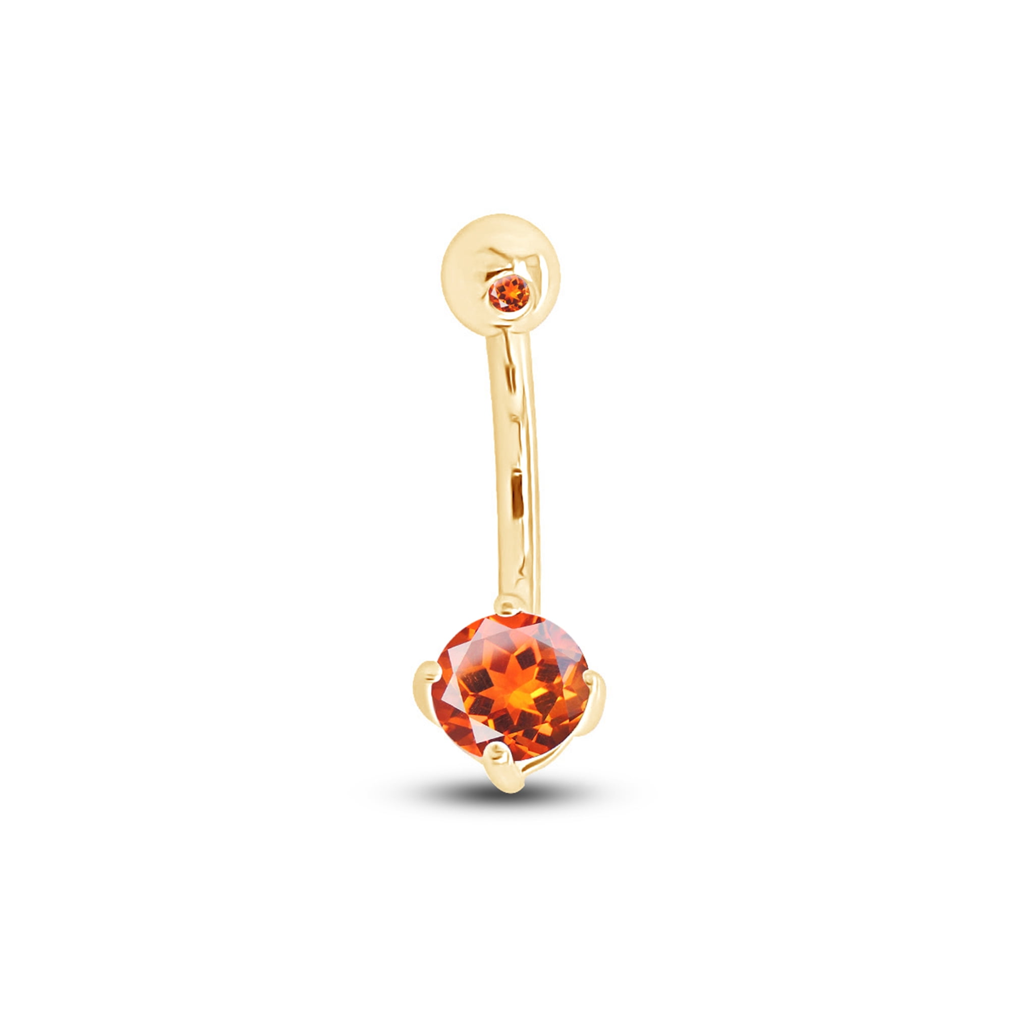  AFFY Simulated Citrine & Cubic Zirconia Mom Heart
