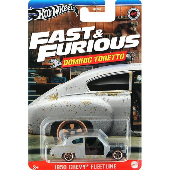 Original Hot Wheels Car 1950 Chevy Fleetline Fast & Furious Dominic Toretto Toys for Boys 1/64 Diecast Voiture Collector Gift