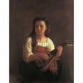 thumbnail image 2 of Cassatt, Mary 20x24 Black Modern Framed Museum Art Print Titled - The Mandolin Player 1868, 2 of 4
