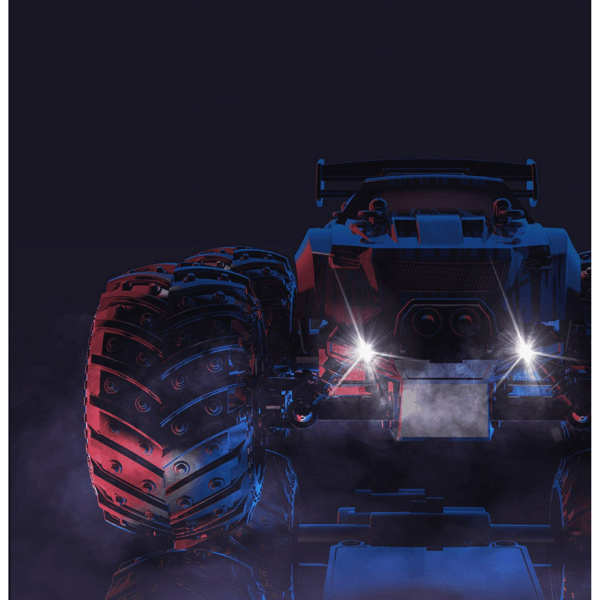 Voiture Télécommandée 1 18 Camion Télécommandé 2.4Ghz Terrain Tout Terrain Monstre 20 Km H Voitures Rc Avec Lumi Re Corporelle Led Et Batterie Recharg