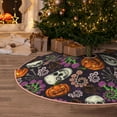 thumbnail image 5 of Sikiie Halloween With Skull Nativity Christmas Tree Skirt, Jesus Christian Winter Holiday Tree Mat Decoration(30-48IN)36", 5 of 6
