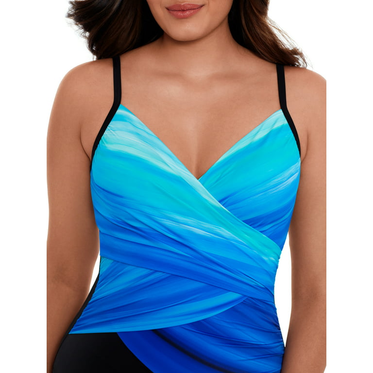 Embrace Your Curves™ By Miracle Brands® Women's and Women's Plus Makenna  One Piece Swimsuit 