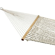 Sunnydaze 2-Person Cotton Rope Spreader Bar Hammock, 450 lb Capacity - Natural