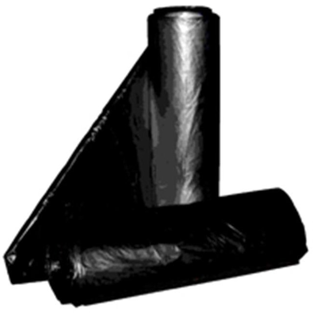Aluf Plastics RL-4347XXH T-Tough Roll Pack Low Density Repro Blend Star Seal Coreless Rolls Bag, 56 Gallon Capacity, 47" Length x 43" Width, XXH Strength, Black (Pack of 100)
