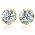 thumbnail image 1 of .25Ct Round Brilliant Cut Natural Quality Diamond Stud Earrings In 14K Gold, 1 of 1