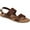 Brown, variant on Journee Womens Wide Width Lavine Multi Strap Flat Sandals