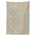 thumbnail image 2 of Floral Tablecloth, Flowers Peace Hippie Style Flourishing Blooms Petals Beauty Cheerful Season, Rectangle Satin Table Cover Accent for Dining Room and Kitchen, 60" X 90", Multicolor, by Ambesonne, 2 of 2