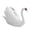 White, variant on Geese Figurine Elegant Geese Statue Realistic Wildlife Geese Model Toy