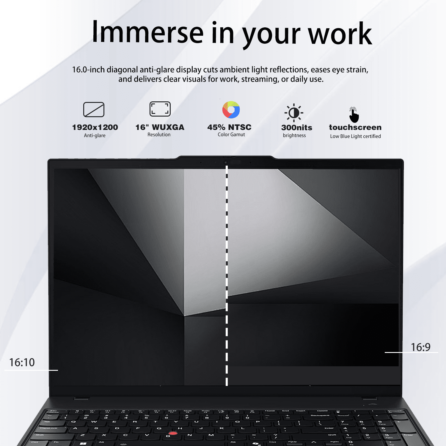 Lenovo ThinkPad E16 Business Laptop, 16" FHD+ Touchscreen, AMD Ryzen 5 7535U, 32GB DDR5, 1TB SSD, Windows 11 Pro