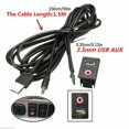 thumbnail image 1 of NATEFEMIN Versatile Car Audio Solution - 3.5mm AUX & Charging USB Flush Mount Jack for All Dashboards, 1 of 2