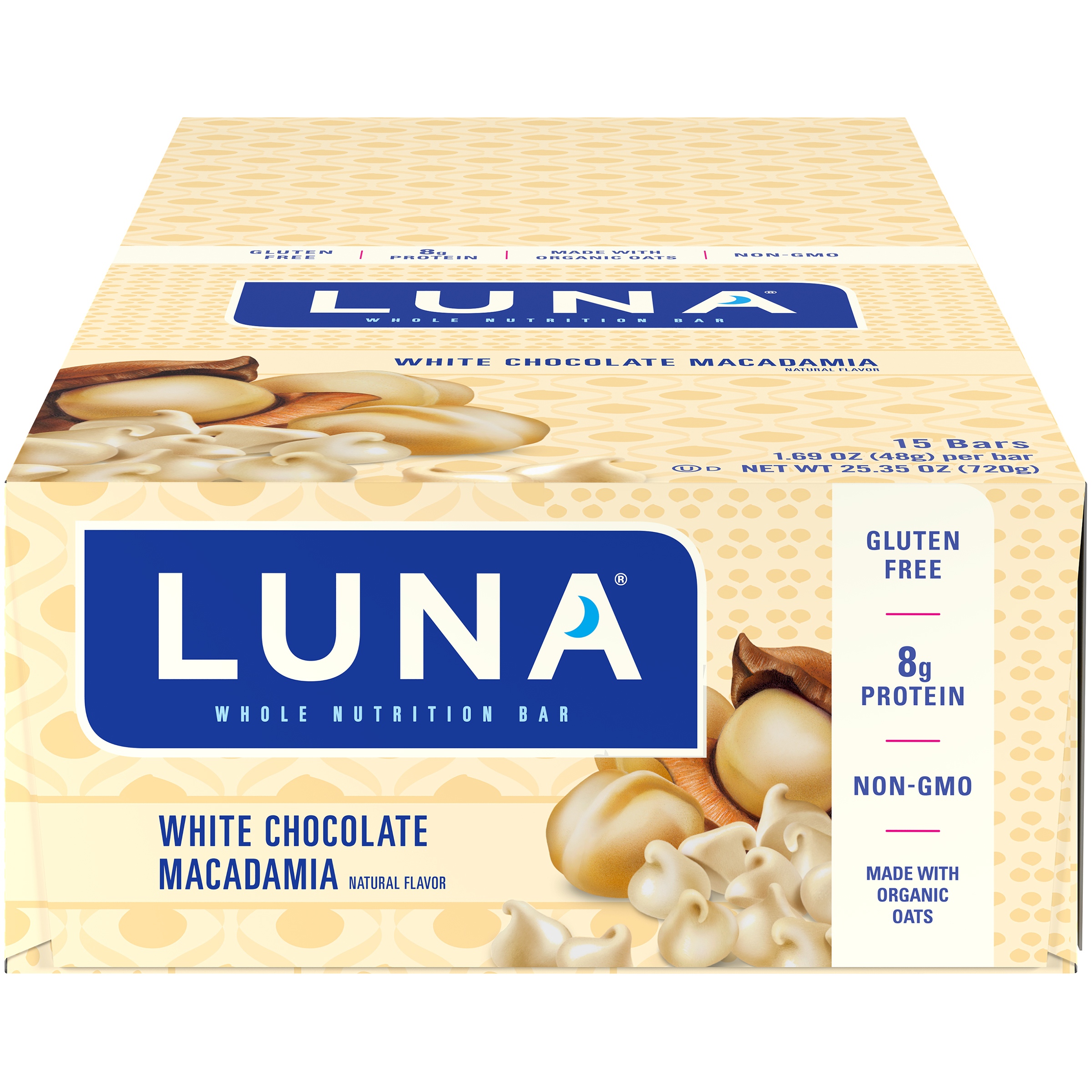Luna® White Chocolate Macadamia Whole Nutrition Bars 151.69 oz. Bars