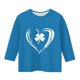 thumbnail image 3 of Blusas y camisas de manga larga y cuello redondo para niños con estampado del Día de San Patricio, manga 3/4/cuello redondo tres cuartos, parte inferior y superior para niños, parte superior de poliés, 3 of 4