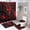 Classic Dragon, variant on 4PCS Fire Red Dragon Shower Curtain Set Retro Power Ancient Fantasy Creature Bathroom Decor Sets with Rugs Bathroom Accessories Set Bathroom Curtain Shower Set with 12 Hooks