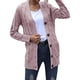 thumbnail image 4 of Cárdigan para mujer Cárdigans de punto Suelto Slouchy Abrigo de gran tamaño Suéteres de bolsillo grueso Abrigo Odeerbi ODB-3, 4 of 9