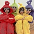 thumbnail image 1 of Disfraces de Teletubbies Unisex, monos Disi, Lala, pijamas de Cosplay, pijamas para adultos, ropa de dormir de animales, mono de alta calidad, 1 of 3
