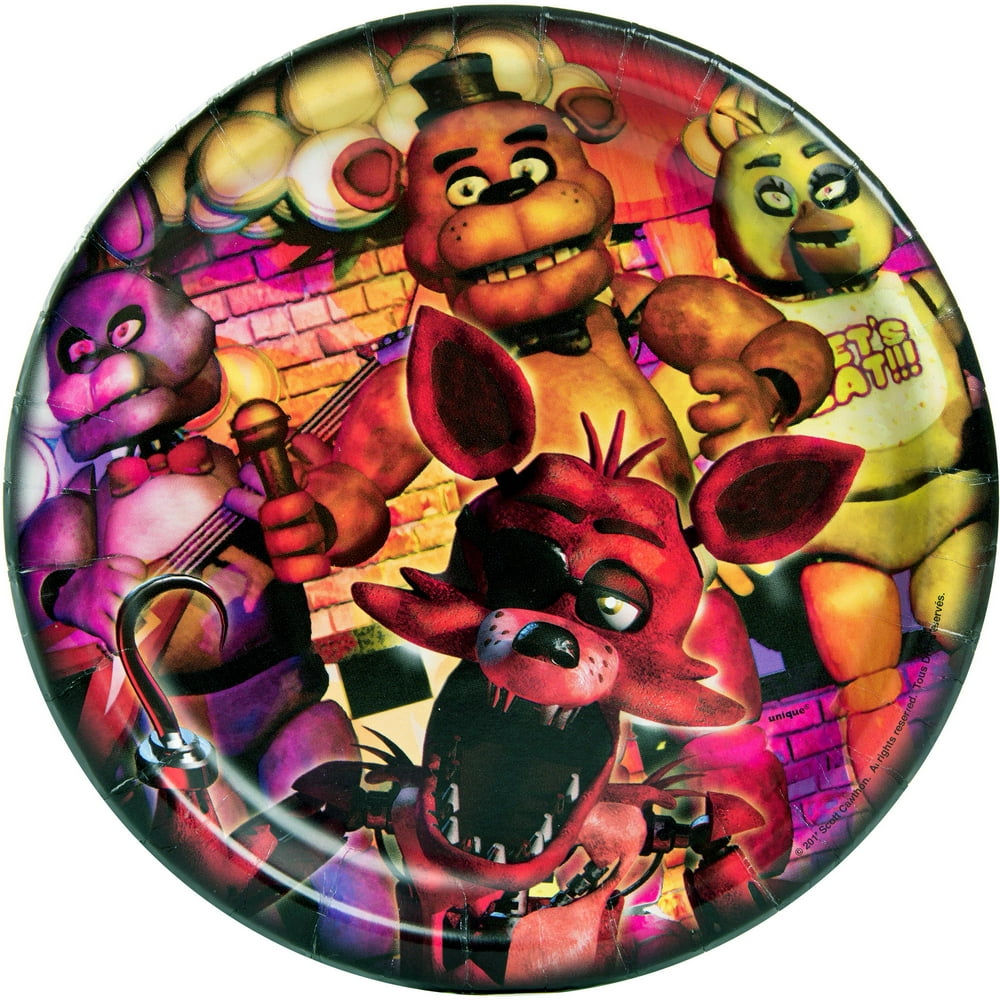 Five Nights at Freddy's Paper Plates, 9in, 8ct