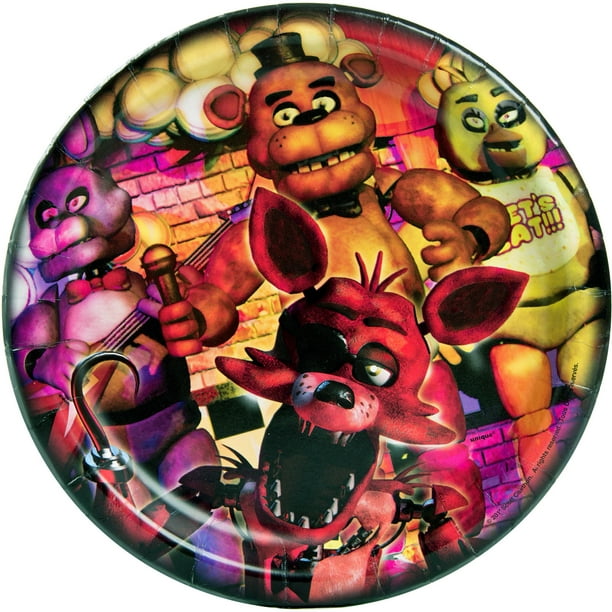 Five Nights at Freddy's Paper Plates, 9in, 8ct