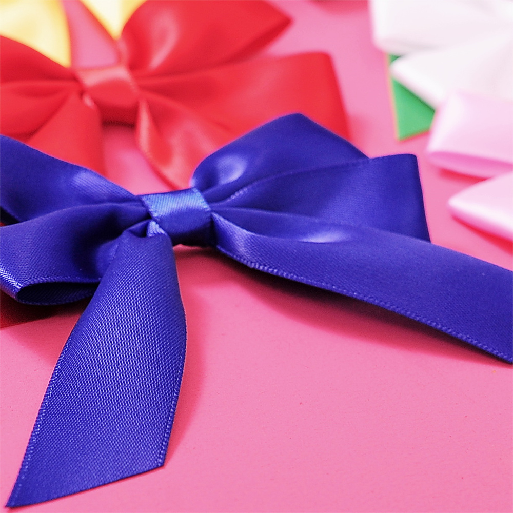 60 Pcs 3.35 Inch Satin Ribbon Bows in Premium Box for Christmas Gift Wrapping, Wedding Party Decorations- Mixed Color