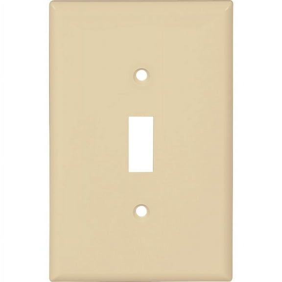 Cooper Wiring Devices 393720321 2034V-BOX 1 Gang Switch Plate, Ivory