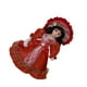 thumbnail image 2 of Yuarrent Muñeca femenina de porcelana victoriana hecha a mano, expresiones faciales detalladas, artículos coleccionables, materiales Decoración del hogar rojo, 2 of 6
