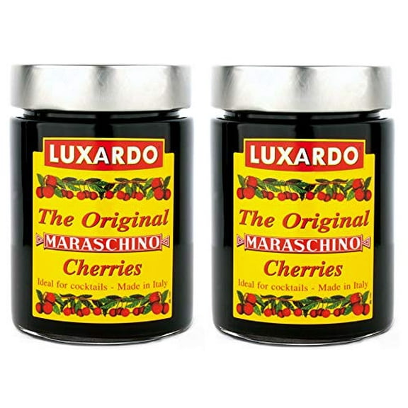 Luxardo Gourmet Maraschino Cherries - 400g Jar - 2 Pack