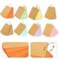 thumbnail image 6 of FRCOLOR 16 Pcs  Flash Cards Blank Index Cards With Ring Brown Cardstock Blank Flash Cards, 6 of 8