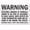Color 473, variant on - U9-1180-NA_7x10 -U9-1180-NA California Prop 65 Warning Sign By | 7" x 10" Aluminum - Black on White