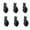 Gold, black, variant on 6pcs Coat Hooks Decorative Door hat Hook cat Coat Key Holder Utility cat Hook Coat Racks cat Hooks Macrame Shelf Wall Hanging Stick on Wall Hooks Hanger Tableware Stainless Steel