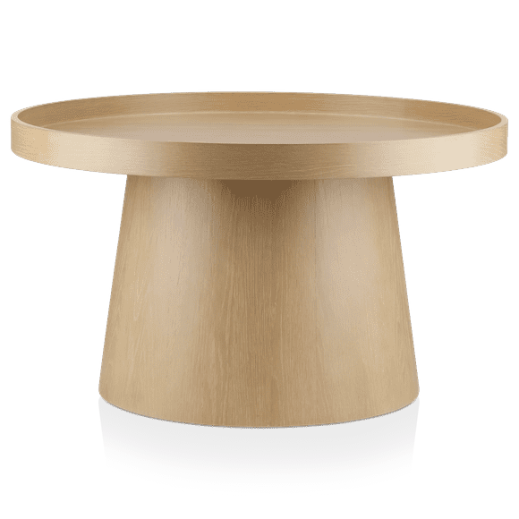 Bouclair Natural Veneer and Metal Coffee Table