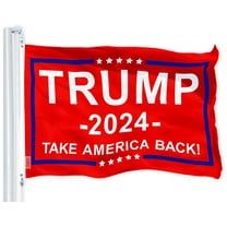 G128 3 ft x 5 ft Polyester Trump 2024 Take America Back Outdoor Flag