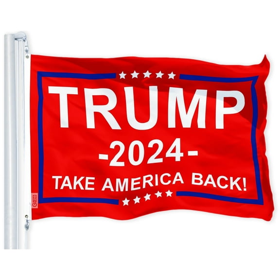 G128 3 ft x 5 ft Polyester Trump 2024 Take America Back Outdoor Flag