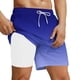thumbnail image 1 of Pantalones Cortos de la Cintura Elástica con Bolsillos de la Moda Casual de los Hombres con Poliéster Transpirable de Secado Rápido, Pantalones de Playa de la Cintura Elástica de Varios Bolsillos par, 1 of 5