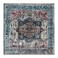 thumbnail image 3 of Unique Loom Medina Collection Area Rug - Magnet (3' 3" Square Powder Blue/Black), 3 of 12