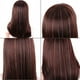 thumbnail image 2 of Zhuge 8 piezas de oropel para el cabello con clip, extensiones de cabello con clip de 20 pulgadas con purpurina resistente al calor, verde, 2 of 2