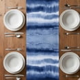 thumbnail image 6 of Navy Blue Ombre Table Runner - 70 Inch Long, Kitchen Dining Table Runner Dresser Scarves, Modern Abstract Art Farmhouse Farmhouse Decor for Coffee Tables Wedding Party Banquet, 6 of 8