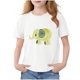 thumbnail image 2 of Blusas y camisas de manga corta con cuello redondo para niños Camiseta de verano de manga corta estampada para niñas Jersey elegante de cuello redondo para niñas Top de algodón para niños, 2 of 6